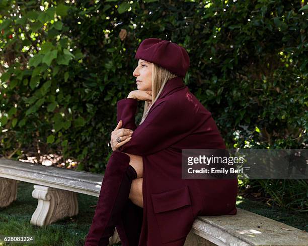 American singer, songwriter, actress, and filmmaker Barbra Streisand is photographed for New York Times on July 19, 2016 at home in Malibu,...
