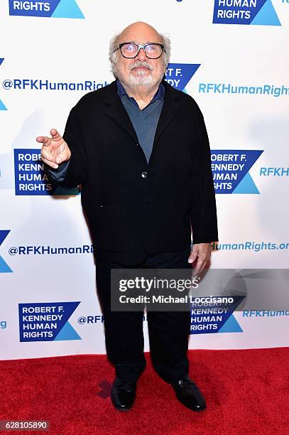 Danny DeVito attends RFK Human Rights Ripple of Hope Awards Honoring VP Joe Biden, Howard Schultz & Scott Minerd in New York City.