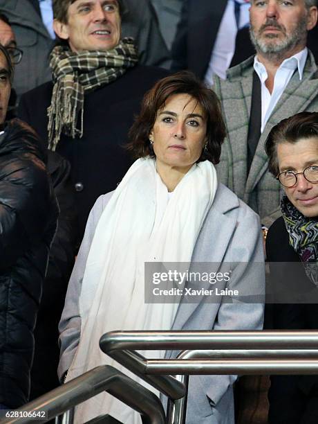 Nathalie Iannetta attends the UEFA Champions League Group A match between Paris Saint-Germain and PFC Ludogorets Razgrad at Parc des Princes on...