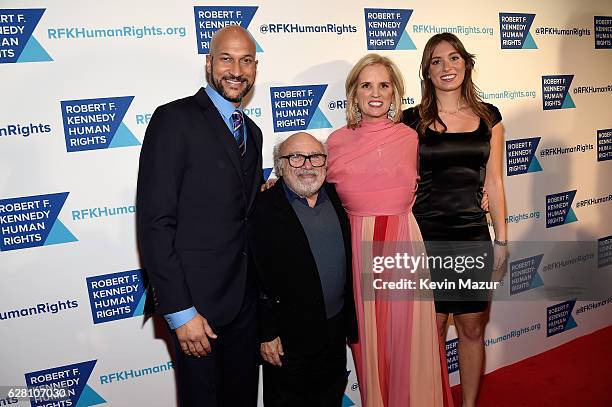 Keegan-Michael Key, Danny DeVito, Kerry Kennedy, and Mariah Kennedy Cuomo attend RFK Human Rights Ripple of Hope Awards Honoring VP Joe Biden,...