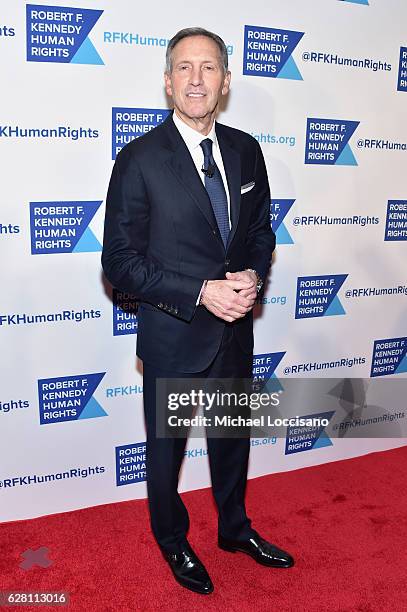 Honoree Howard Schultz attends RFK Human Rights Ripple of Hope Awards Honoring VP Joe Biden, Howard Schultz & Scott Minerd in New York City.