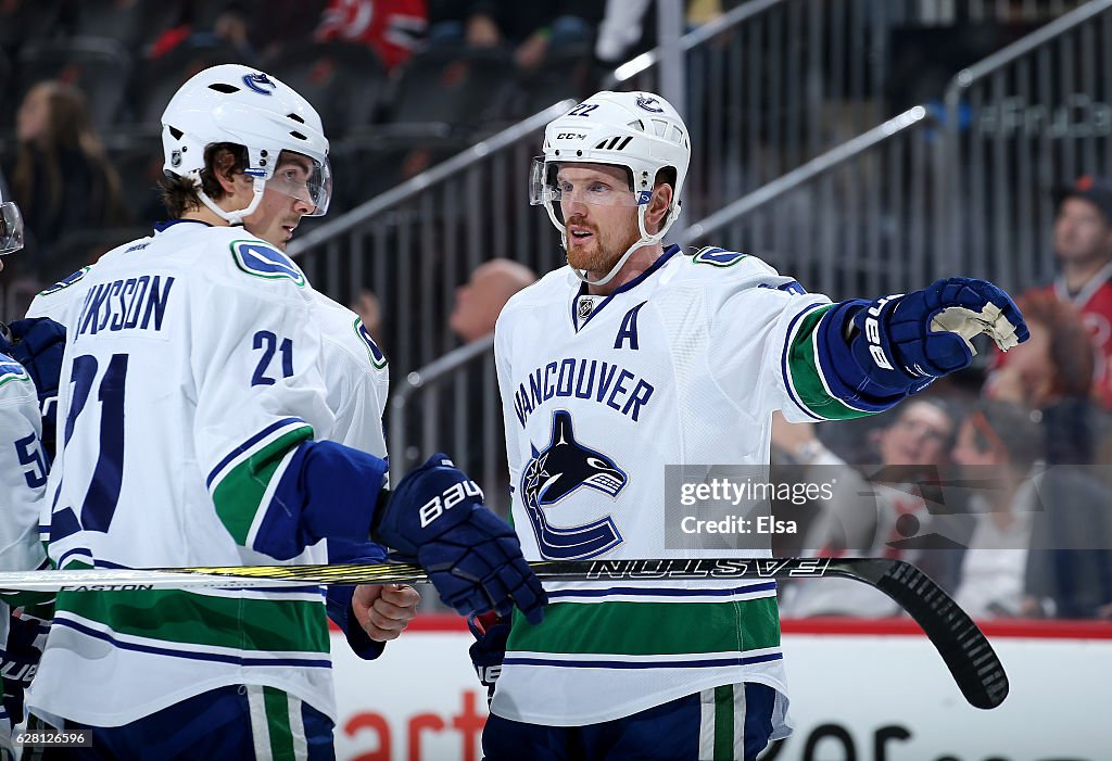 Vancouver Canucks v New Jersey Devils