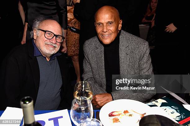 Danny DeVito and Harry Belafonte attend RFK Human Rights Ripple of Hope Awards Honoring VP Joe Biden, Howard Schultz & Scott Minerd in New York City.