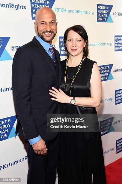 Keegan- Michael Key and Elisa Pugliese attend RFK Human Rights Ripple of Hope Awards Honoring VP Joe Biden, Howard Schultz & Scott Minerd in New...