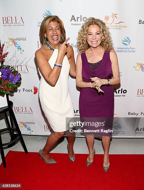 Personalities Hoda Kotb and Kathie Lee Gifford attends the BELLA New York Holiday Issue Cover Party & Holiday shopping event on December 6, 2016 in...
