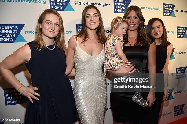 Michaela Kennedy Cuomo, Mariah Kennedy Cuomo, and Kick Kennedy attend RFK Human Rights Ripple of Hope Awards Honoring VP Joe Biden, Howard Schultz &...