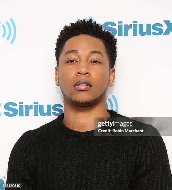 Jacob Latimore visits at SiriusXM Studio on December 6, 2016 in New York City.