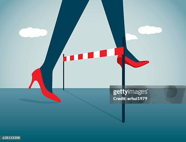 businesswoman - business shoes stock illustrations