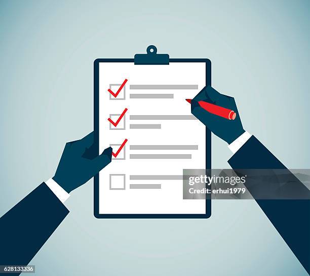 fragebogen - aufgabenliste stock-grafiken, -clipart, -cartoons und -symbole