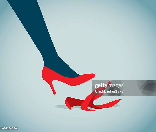 ilustraciones, imágenes clip art, dibujos animados e iconos de stock de disparo - tacones altos