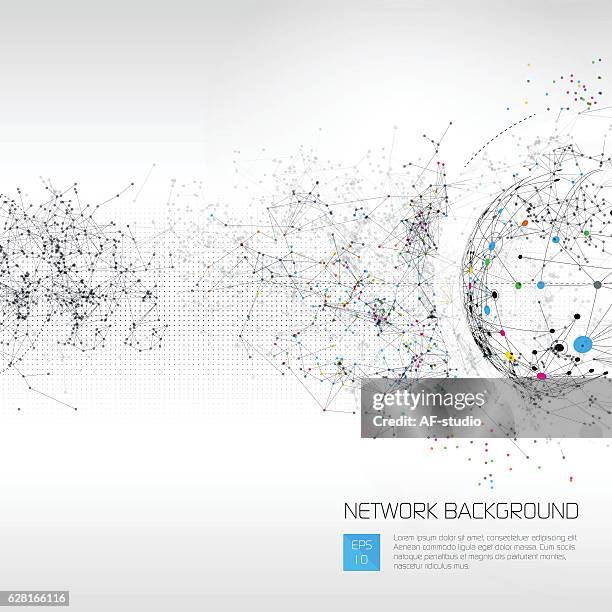 abstract network background - complex simple stock illustrations