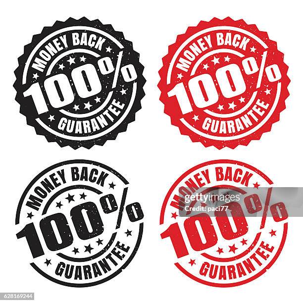 money back guarantee, grunge stamp - money back guarantee stock illustrations