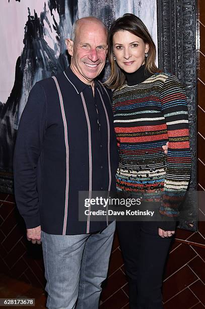 Jon Tisch and Lizzie Tisch attend The Cinema Society & Ruffino Host A screening Of "All We Had"- After Party at Jimmy At The James Hotel on December...