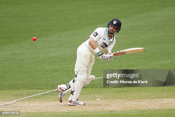 Ed Cowan of the NSW Blues bats during day three of the Sheffield Shield match between South Australia and New South Wales at Adelaide Oval on...
