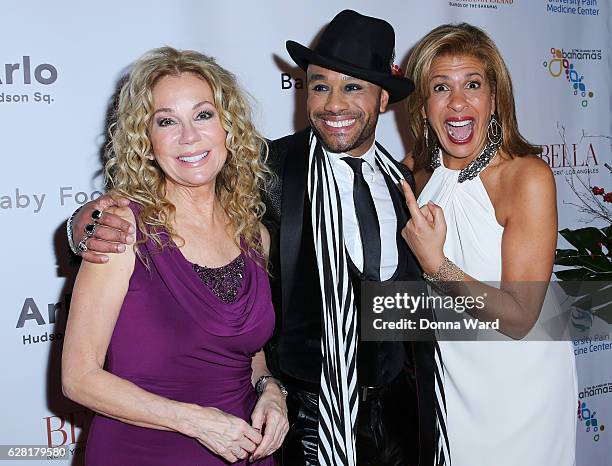 Kathie Lee Gifford, Aaron Paul and Hoda Kotb appear to celebrate the BELLA New York Holiday Issue Cover Party and Holiday Shopping Event on December...