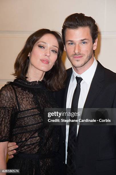 Gaelle Pietri and actor Gaspard Ulliel attend the "Chanel Collection des Metiers d'Art 2016/17 : Paris Cosmopolite" show on December 6, 2016 in...