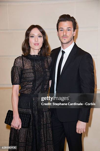 Gaelle Pietri and actor Gaspard Ulliel attend the "Chanel Collection des Metiers d'Art 2016/17 : Paris Cosmopolite" show on December 6, 2016 in...