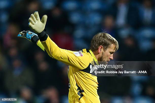 Jussi Jaaskelainen of Wigan Athletic during the Sky Bet Championship match between Huddersfield Town and Wigan Athletic at John Smith's Stadium on...