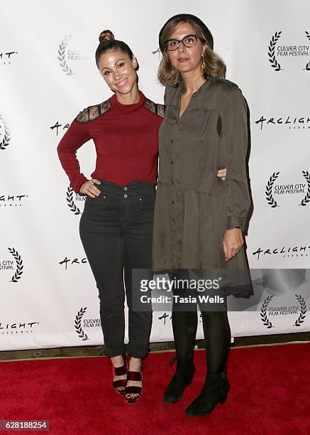 Actress Diane MArshall-Green and director Soudabeh Moradian attend the U.S. Premiere of the feature film "Polaris" at ArcLight Cinemas on December 6,...