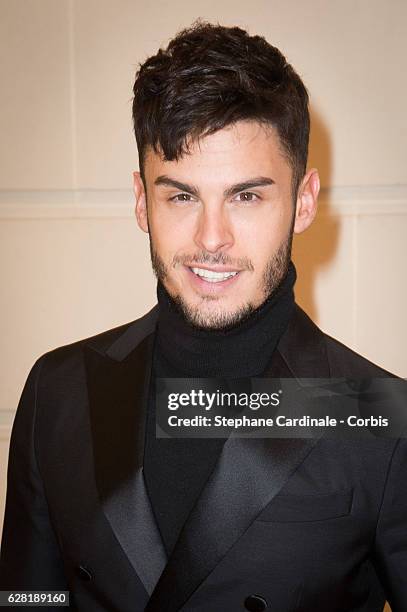 Baptiste Giabiconi attends the "Chanel Collection des Metiers d'Art 2016/17 : Paris Cosmopolite" show on December 6, 2016 in Paris, France.