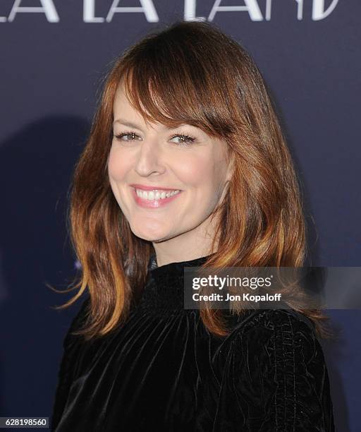 Actress Rosemarie DeWitt arrives at the Los Angeles Premiere "La La Land" at Mann Village Theatre on December 6, 2016 in Westwood, California.