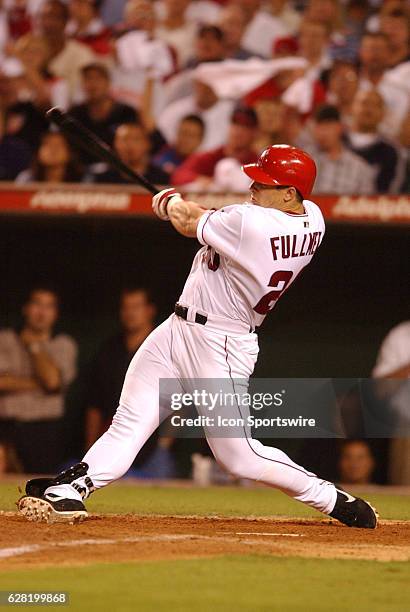 Brad Fullmer of the Anaheim Angels during the Angels' 7-6 victory over the Oalkand A's at Edison Field in Anaheim, CA.