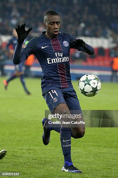 Blaise Matuidi of PSG in action during the UEFA Champions League match between Paris Saint-Germain and PFC Ludogorets Razgrad at Parc des Princes...