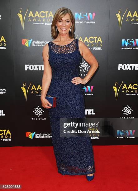 Kerry Armstrong arrives ahead of the 6th AACTA Awards at The Star on December 7, 2016 in Sydney, Australia.