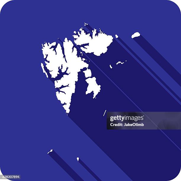 svalbard icon silhouette - svalbard stock illustrations