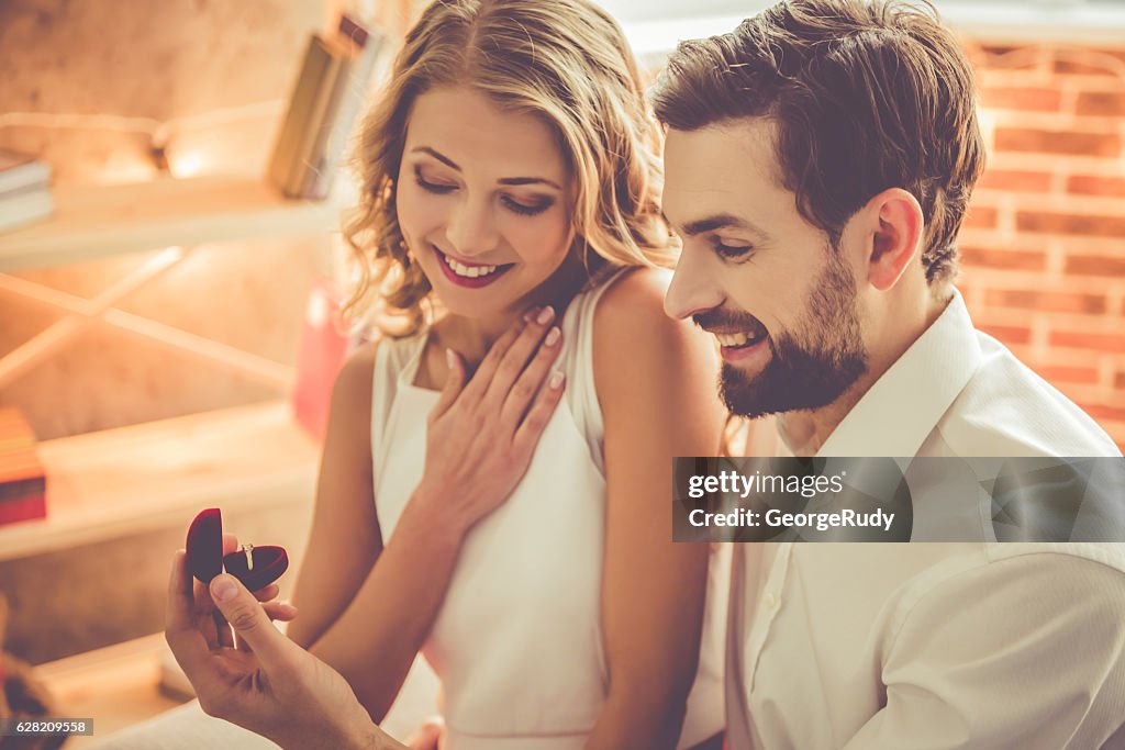 Beautiful romantic couple