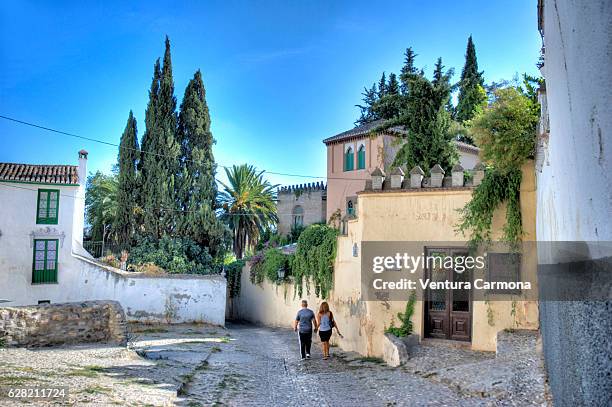 albaicín - granada, spain - albaicín fotografías e imágenes de stock