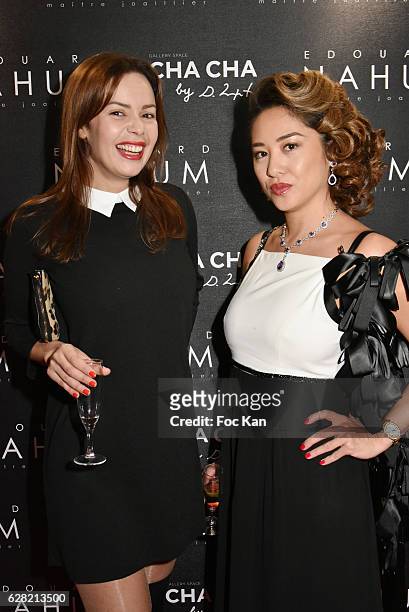 Anissa Bacha and Marjolaine BuiÊattend "Black & Whyte Party" by Edouard Nahum to celebrate his new Jewellery store in Aspen Colorado At VIP Room...