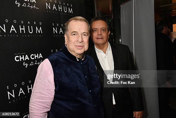 Paul Loup SulitzerÊand Edouard Nahum attend "Black & Whyte Party" by Edouard Nahum to celebrate his new Jewellery store in Aspen Colorado At VIP Room...