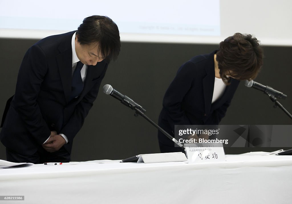 DeNA Co. CEO Isao Moriyasu News Conference Following Fake News Scandal