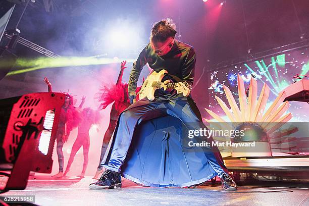 Luke Steele of Empire of the Sun performs on stage during Deck The Hall Ball hosted by 107.7 The End at KeyArena on December 6, 2016 in Seattle,...