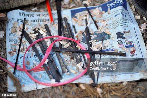 Metals tools of ASMITA MAHARJAN, 28 yrs. Old, to carve wooden handicrafts on her carving business at Khokana, Patan, Nepal on Tuesday, December 06,...