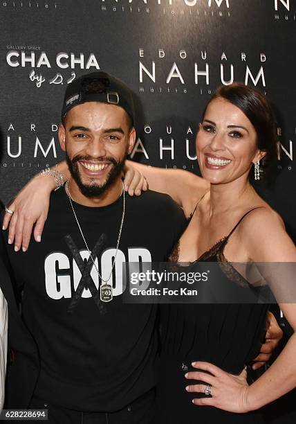 Brahim Zaibat and Charlotte Lena Souki from the chacha gallery at aspen attend "Black & Whyte Party" by Edouard Nahum to celebrate his new Jewellery...