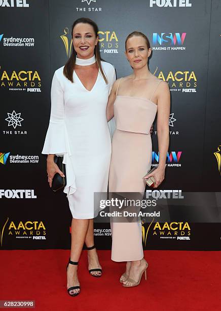 Jodi and Krew Boylan arrive ahead of the 6th AACTA Awards at The Star on December 7, 2016 in Sydney, Australia.