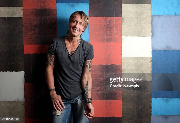 Singer Keith Urban poses during a photo shoot in Sydney, New South Wales.