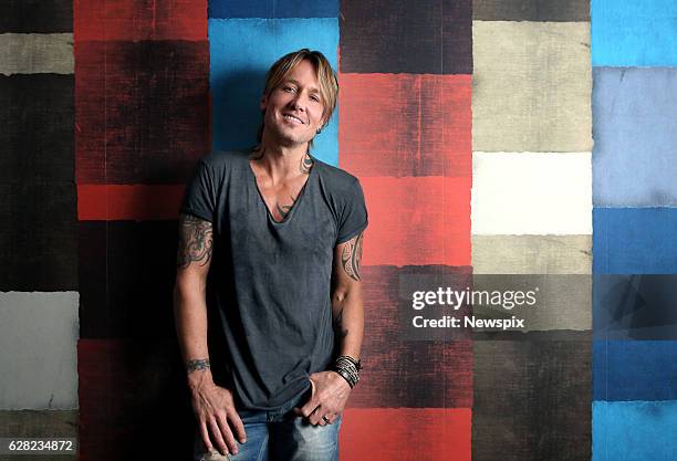 Singer Keith Urban poses during a photo shoot in Sydney, New South Wales.