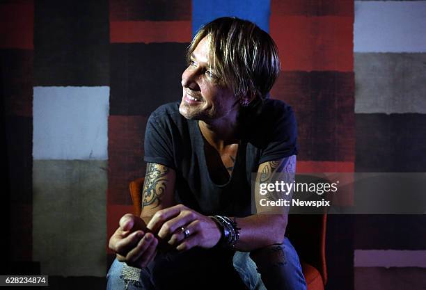 Singer Keith Urban poses during a photo shoot in Sydney, New South Wales.