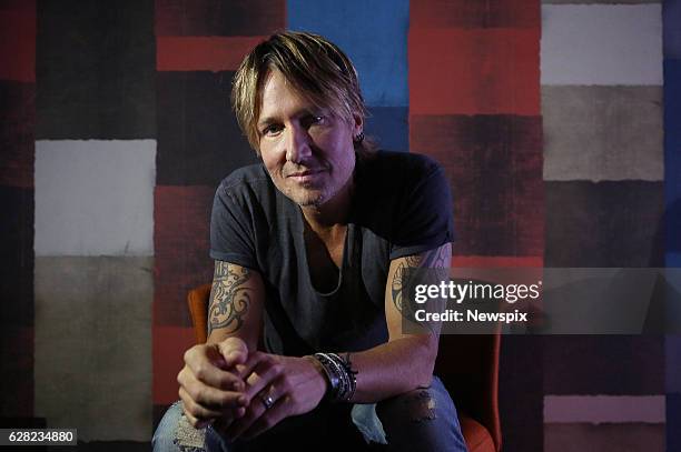 Singer Keith Urban poses during a photo shoot in Sydney, New South Wales.