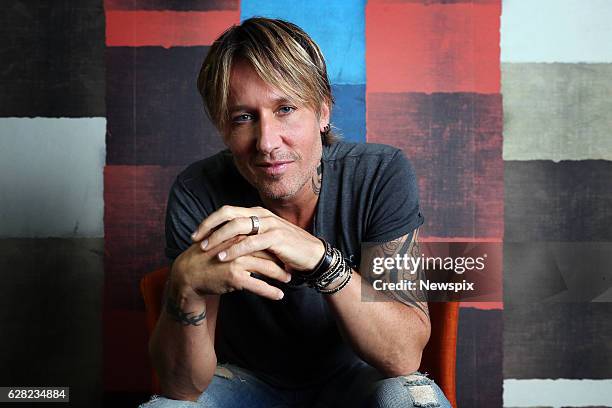 Singer Keith Urban poses during a photo shoot in Sydney, New South Wales.