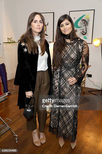 Tania Fares and Bev Malik attend as Gianvito Rossi hosts a private dinner in London to celebrate the Gianvito Rossi 10th Anniversary, on December 6,...