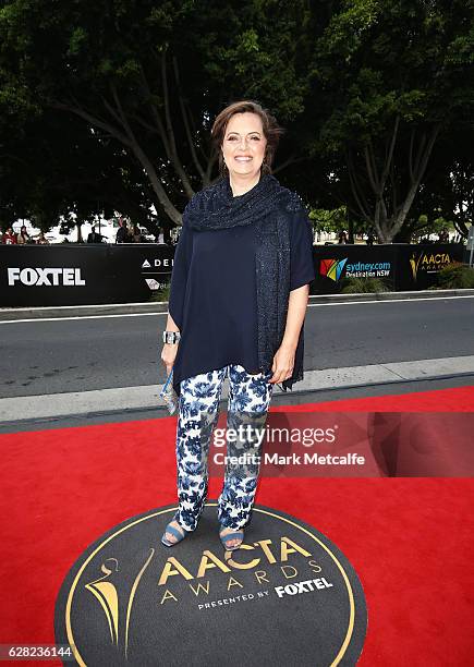 Greta Scacchi arrives ahead of the 6th AACTA Awards Presented by Foxtel at The Star on December 7, 2016 in Sydney, Australia.