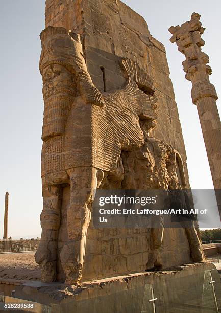 Xerxes gateway in Persepolis, Fars Province, Marvdasht, Iran on October 15, 2016 in Marvdasht, Iran.