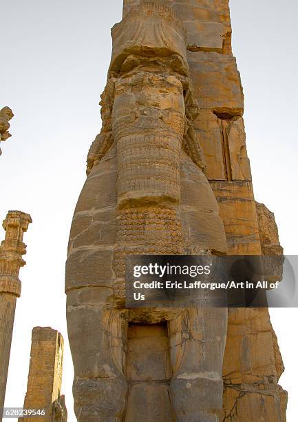 Xerxes gateway in Persepolis, Fars Province, Marvdasht, Iran on October 15, 2016 in Marvdasht, Iran.
