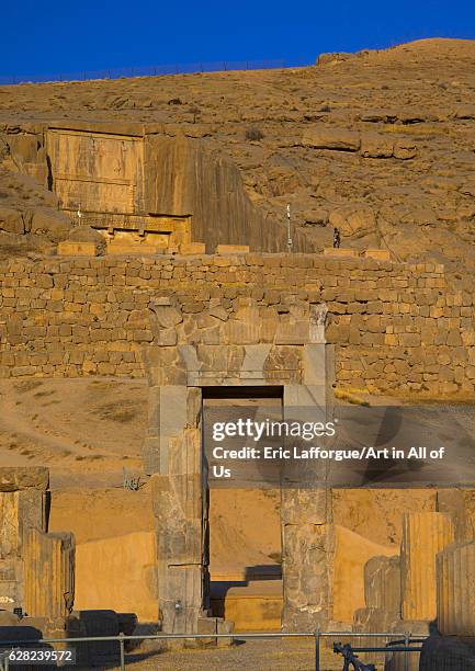 Tomb of Artaxerxes ii in Persepolis, Fars Province, Marvdasht, Iran on October 15, 2016 in Marvdasht, Iran.