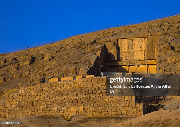 Tomb of Artaxerxes ii in Persepolis, Fars Province, Marvdasht, Iran on October 15, 2016 in Marvdasht, Iran.