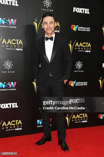 Ben Gerrard arrives ahead of the 6th AACTA Awards Presented by Foxtel at The Star on December 7, 2016 in Sydney, Australia.